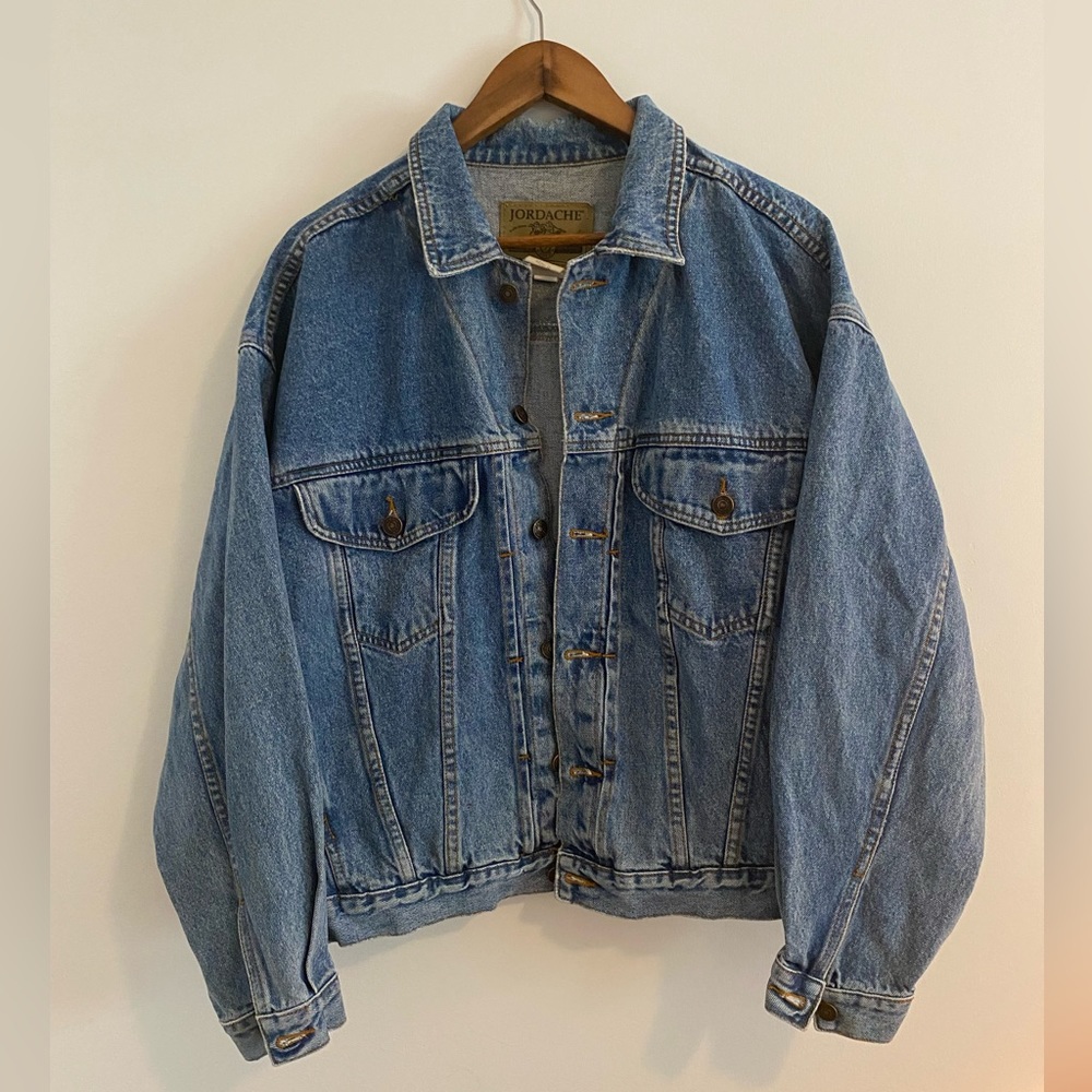 Mens vintage jordache denim jacket sz small or slouchy fit women’s